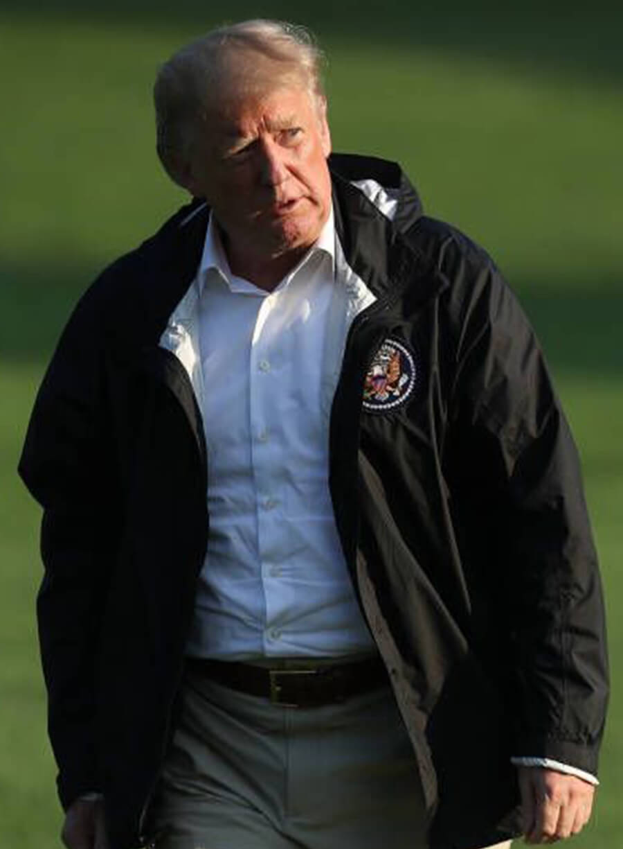 Harpoon Donald Trump Inspired Black Hooded Jacket