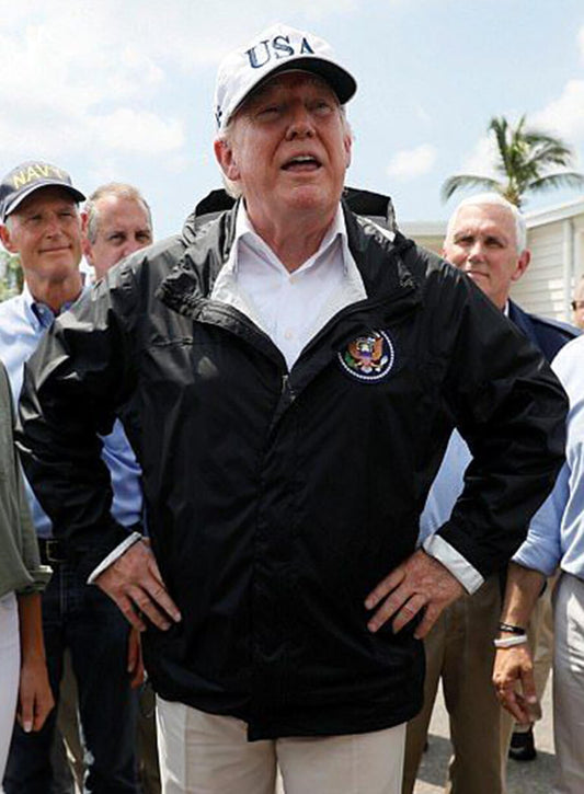 Harpoon Donald Trump Inspired Black Hooded Jacket