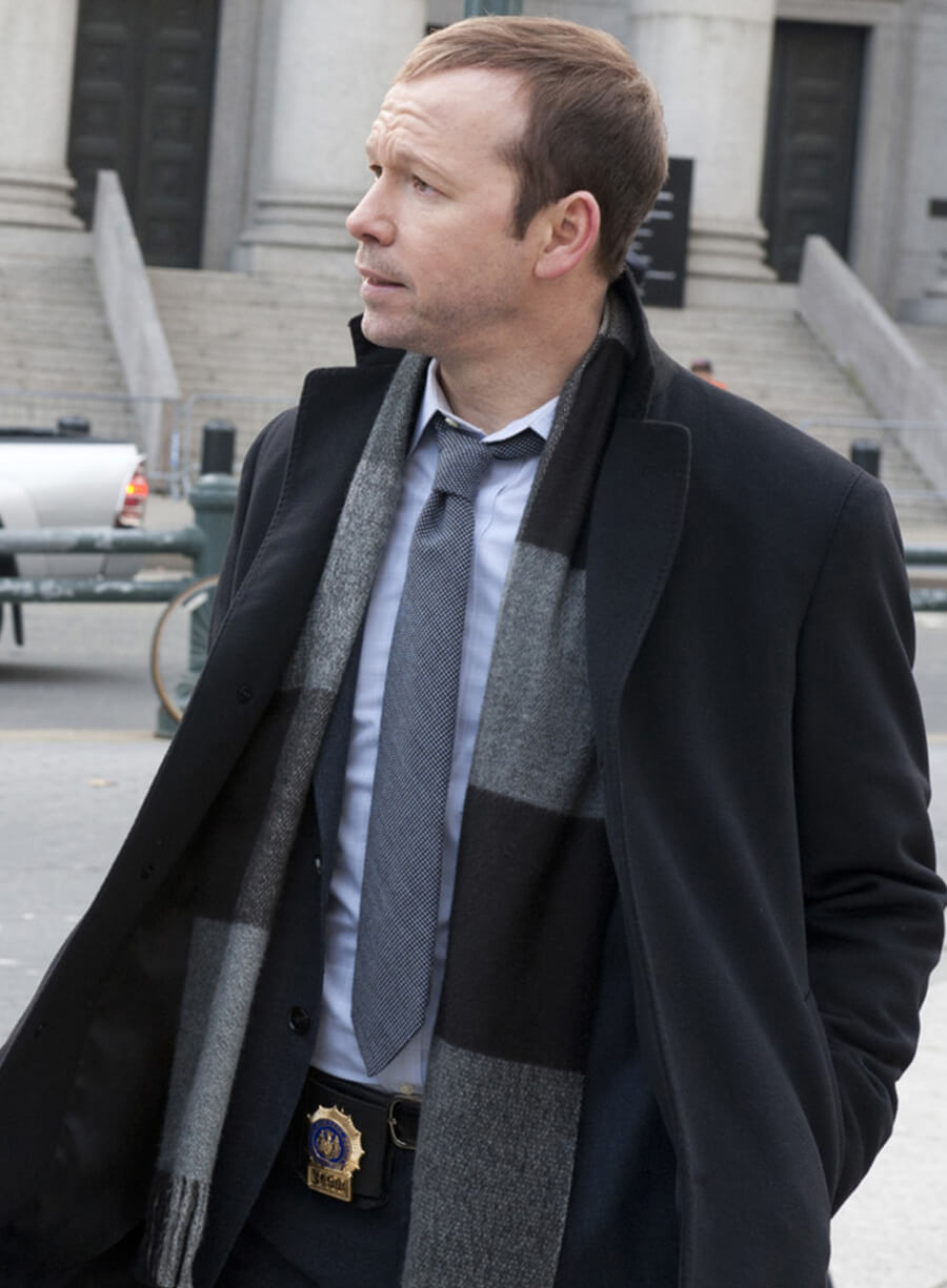 Harpoon Danny Reagan Inspired Black Coat - Blue Bloods Style