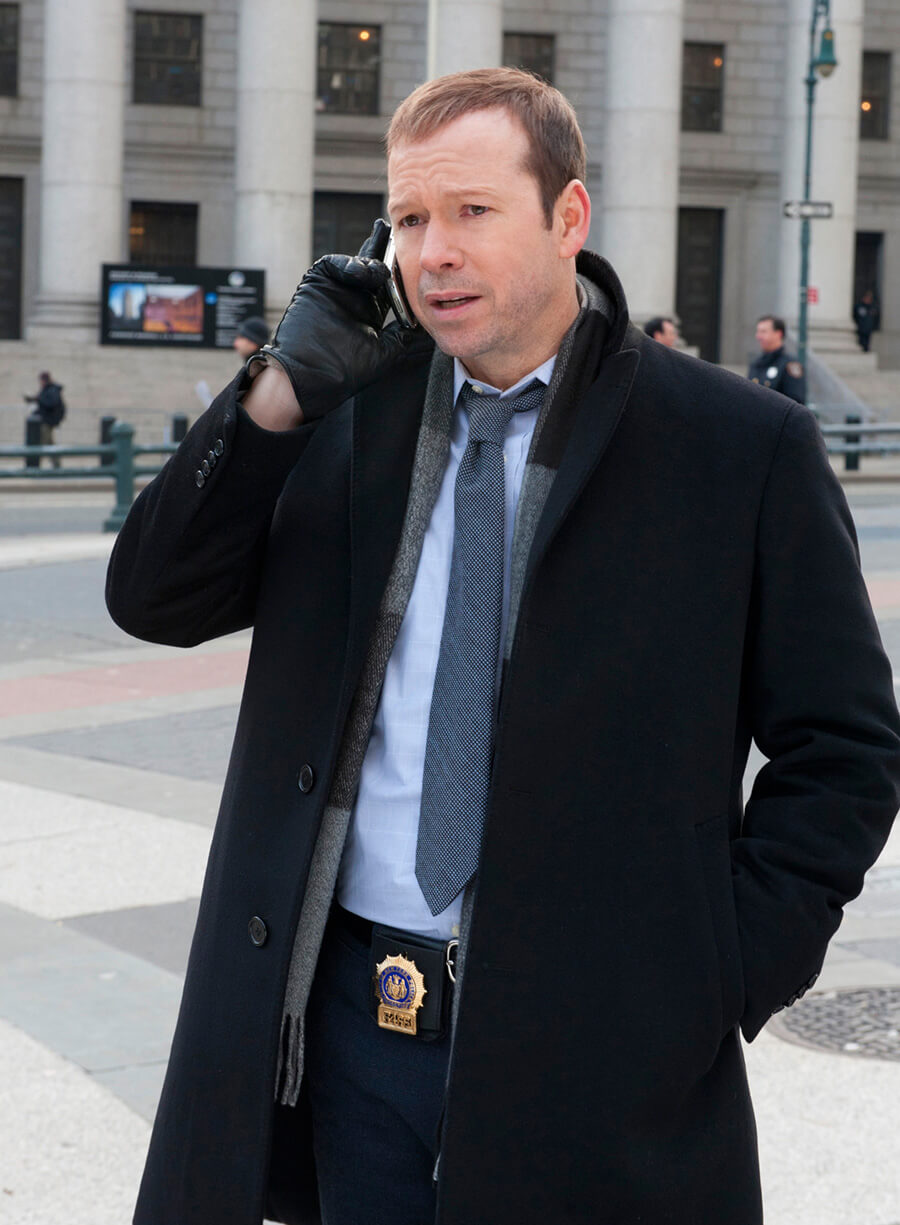 Harpoon Danny Reagan Inspired Black Coat - Blue Bloods Style