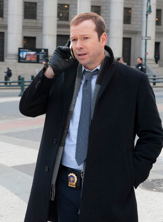Harpoon Danny Reagan Inspired Black Coat - Blue Bloods Style