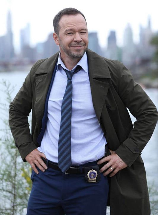 Harpoon Danny Reagan Inspired Green Coat - Blue Bloods Style