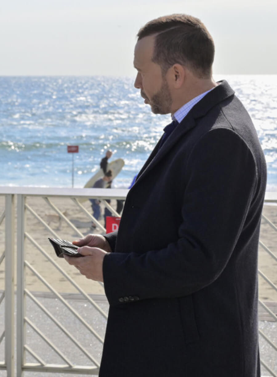 Harpoon Danny Reagan Inspired Black Coat - Blue Bloods S12 Style