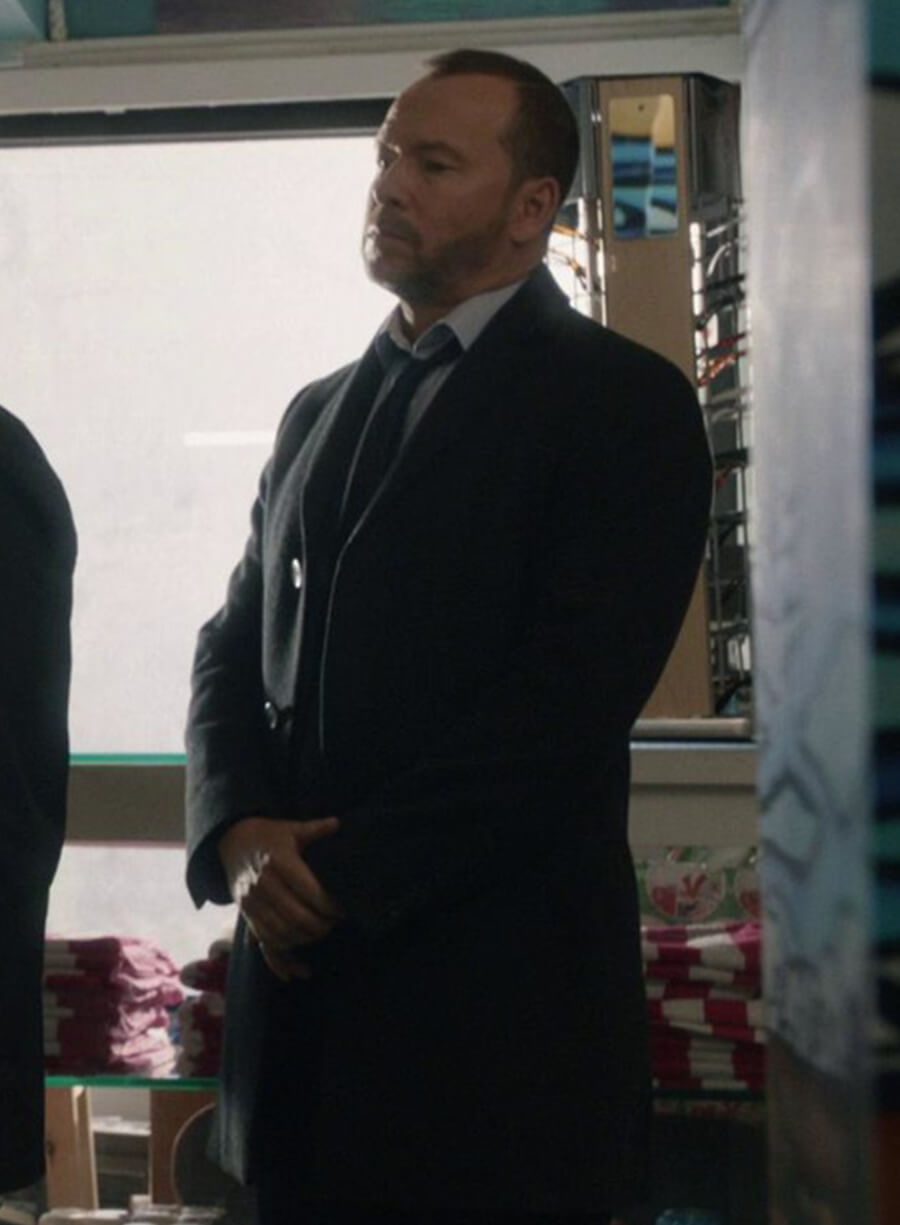 Harpoon Danny Reagan Inspired Black Coat - Blue Bloods S12 Style