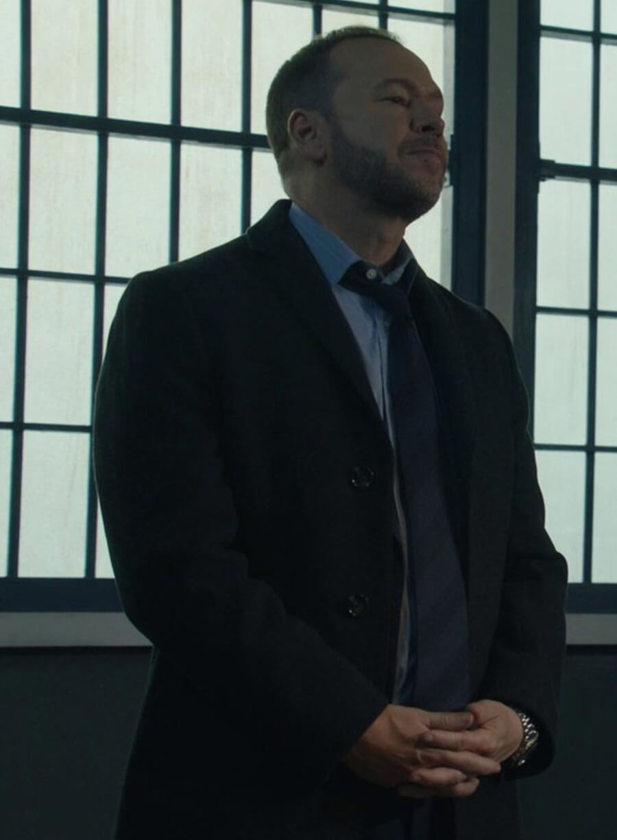 Harpoon Danny Reagan Inspired Black Coat - Blue Bloods S12 Style