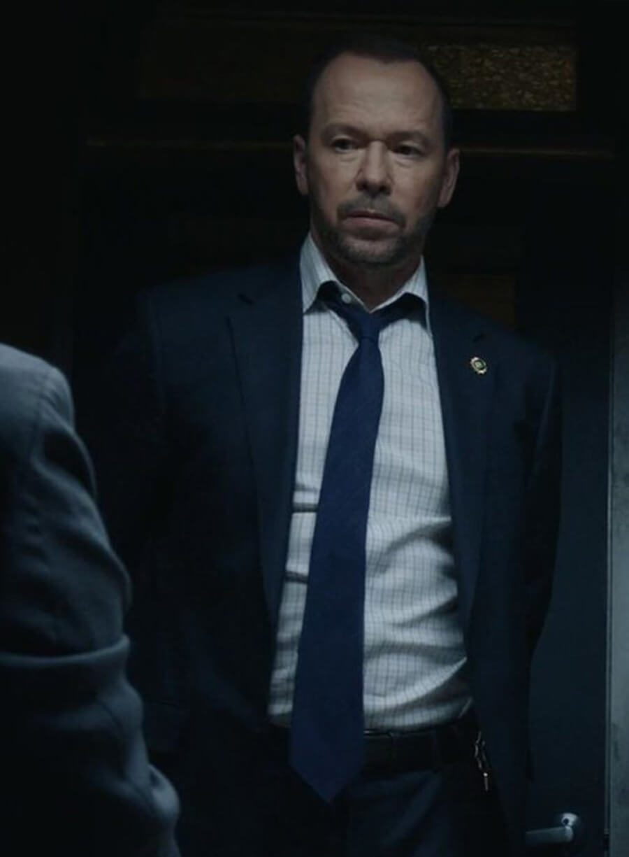 Harpoon Danny Reagan Inspired Blue Leather Jacket - Blue Bloods Style