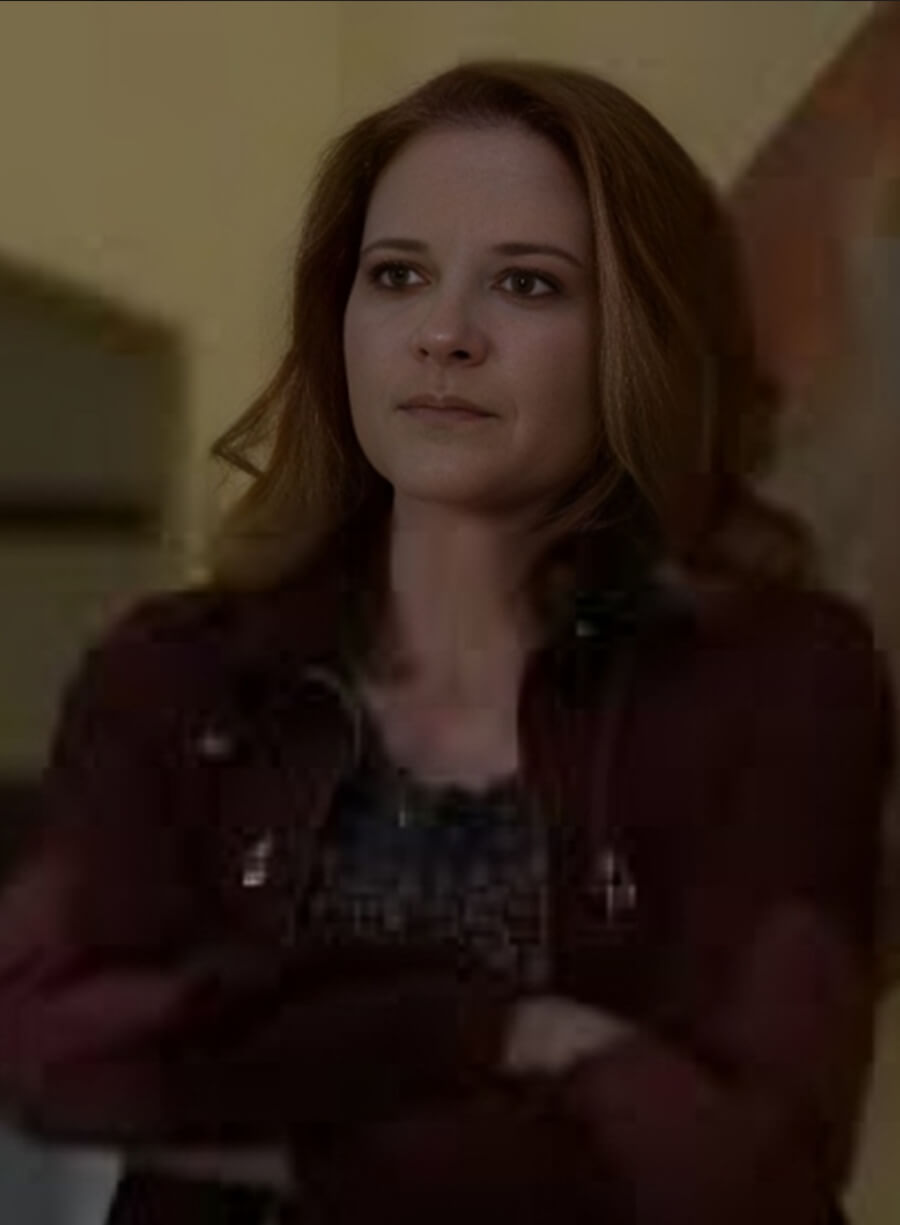 Harpoon Dr. April Kepner Inspired Maroon Leather Jacket - Grey's Anatomy Style