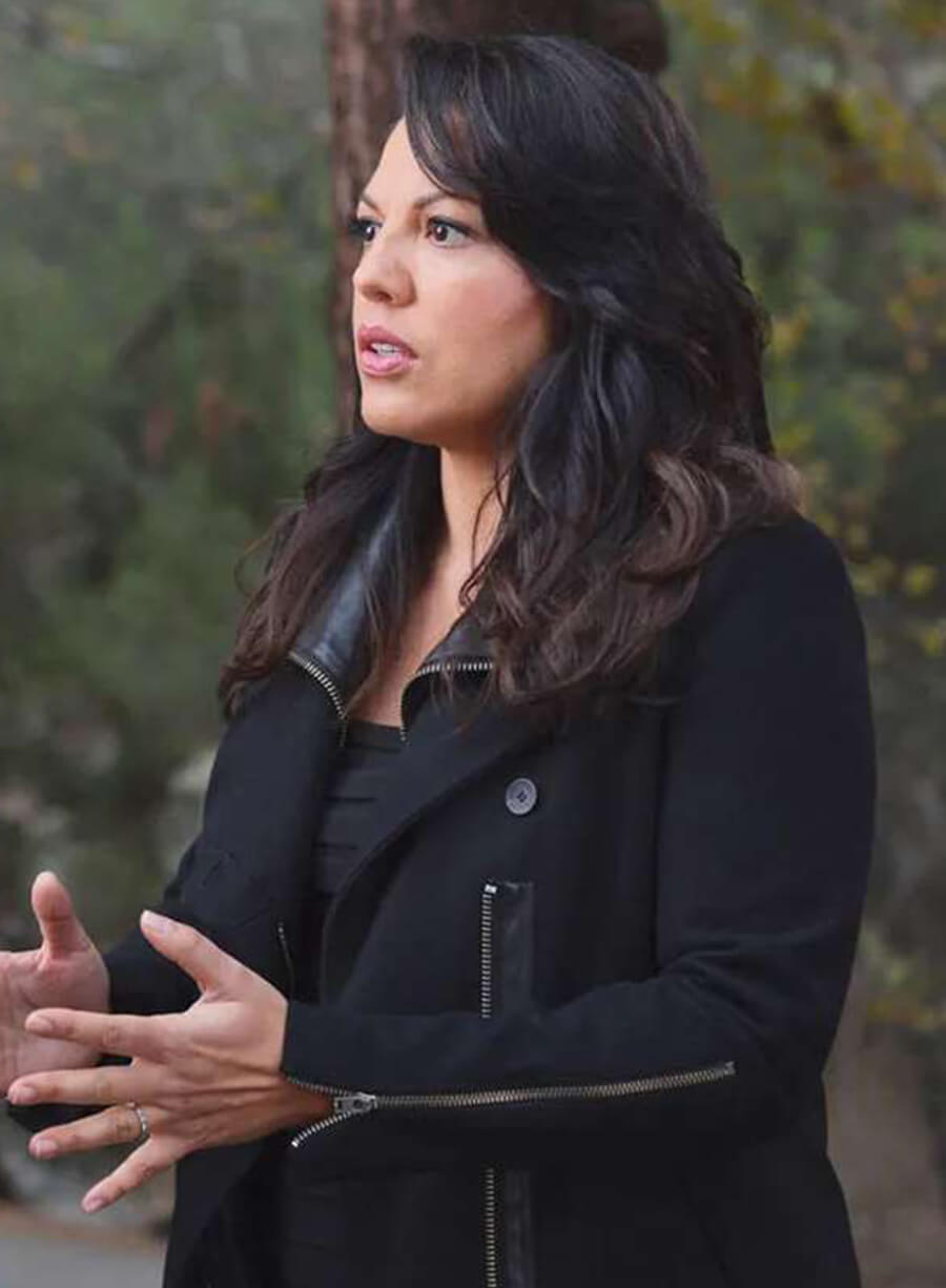 Harpoon Dr. Callie Torres Inspired Black Leather Jacket - Grey's Anatomy Style