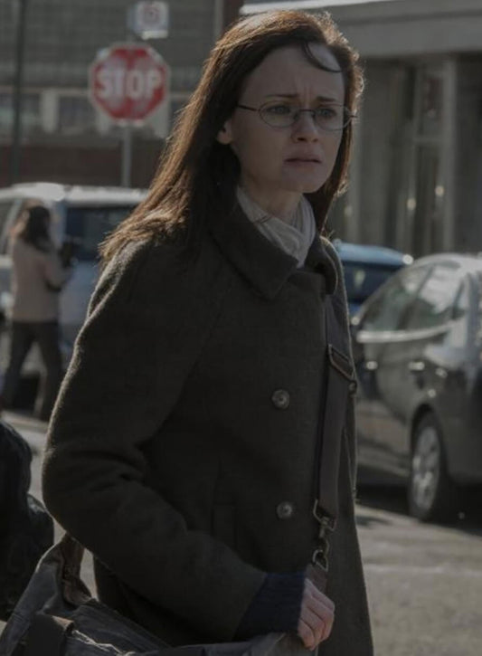 Harpoon Dr. Emily Malek Inspired Same as Image Wool Fabric Coat - The Handmaid's Tale Style