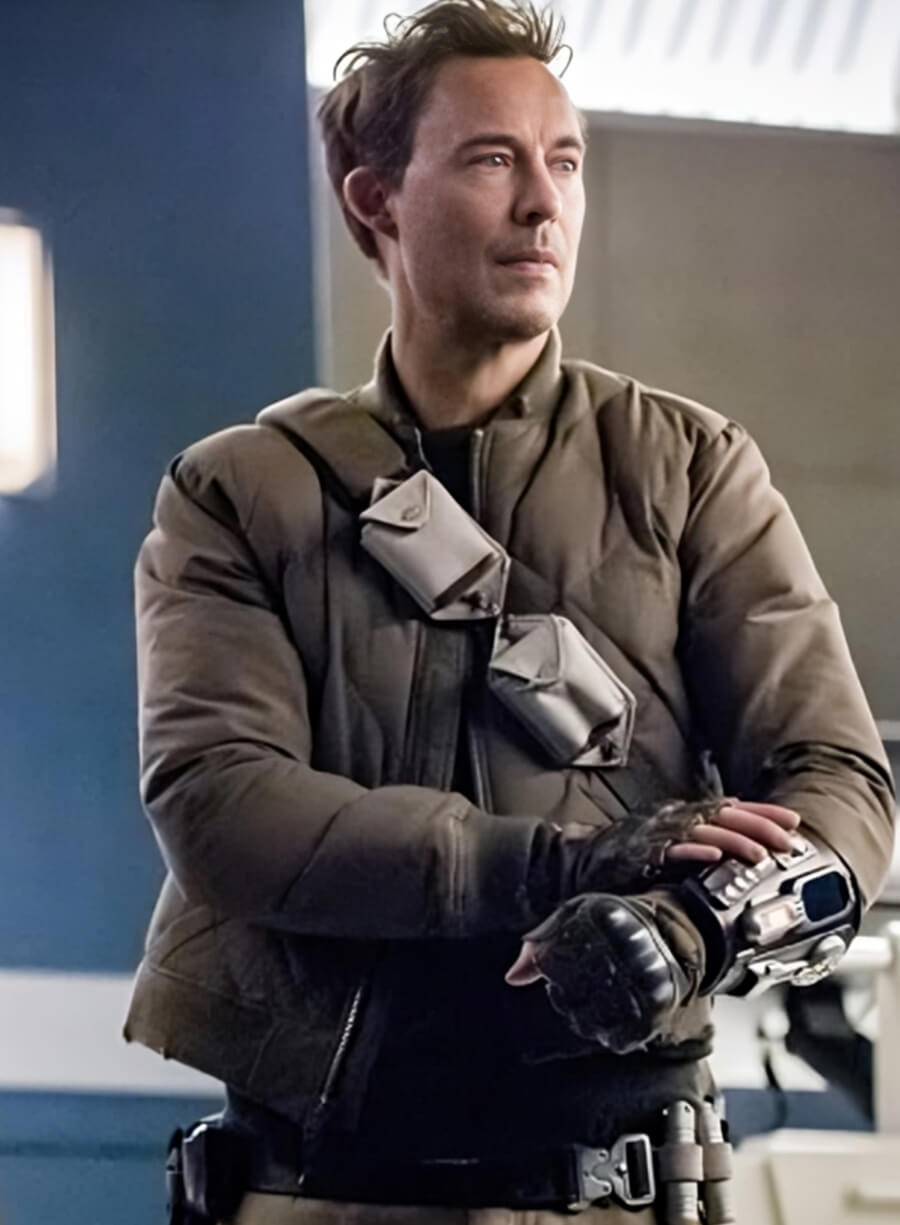 Harpoon Dr Harry Wells Inspired Green Leather Jacket - The Flash S06 Style