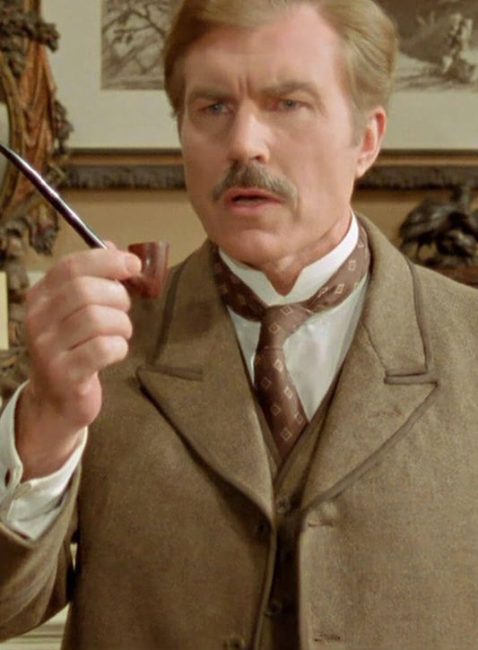 Harpoon David Burke Inspired Brown Wool Coat - The Adventures of Sherlock Holmes Style