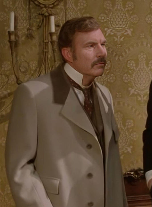 Harpoon David Burke Inspired Beige Wool Coat - The Adventures of Sherlock Holmes Style