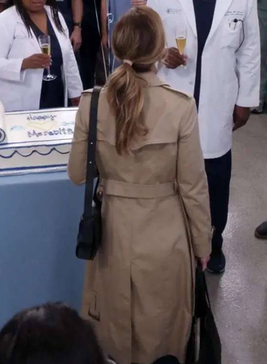 Harpoon Dr. Meredith Inspired Beige Coat - Grey's Anatomy Style