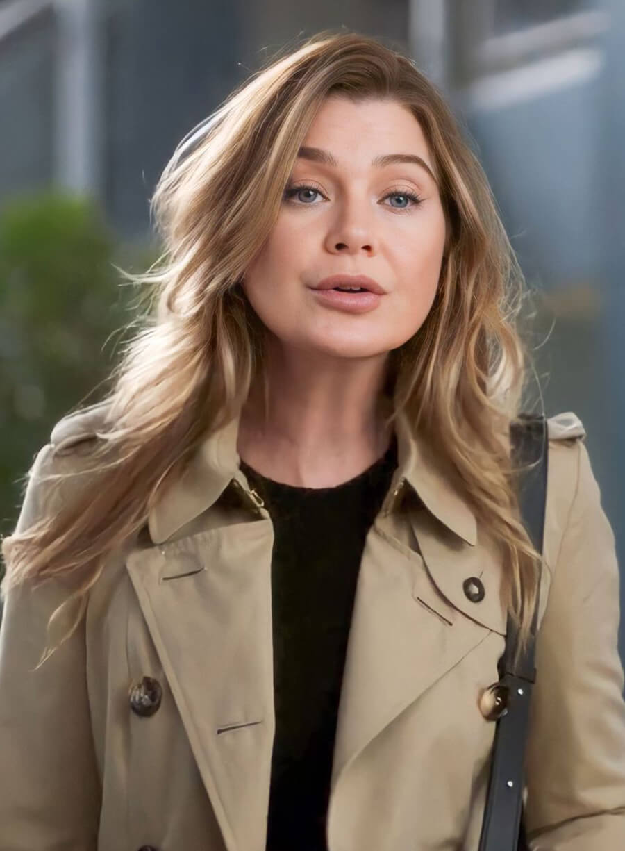 Harpoon Dr. Meredith Inspired Beige Coat - Grey's Anatomy Style