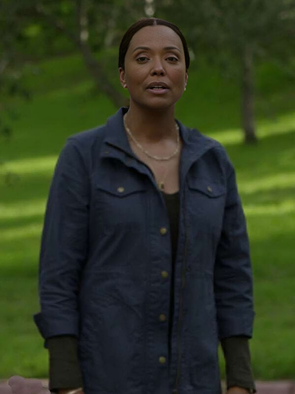 Harpoon A.J. Cook Inspired Blue Cotton Fabric Cotton Jacket - Criminal Minds Tv Series Style