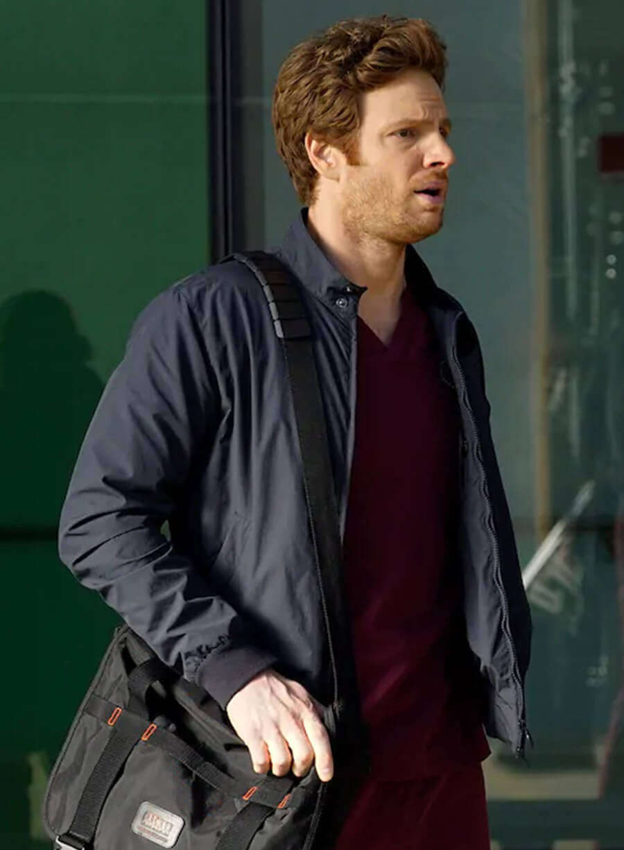 Harpoon Dr. Will Halstead Inspired Blue Cotton Fabric Cotton Jacket - Chicago Med Style