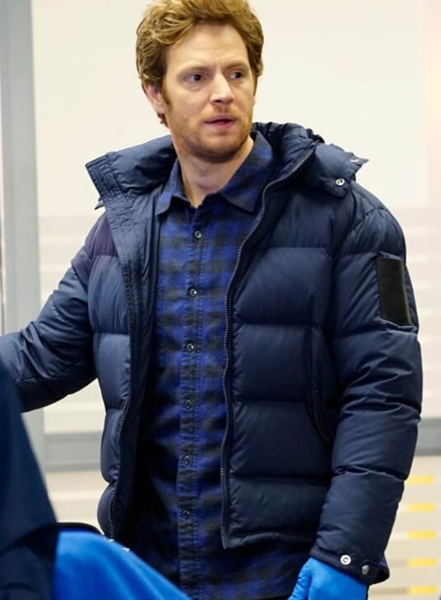Harpoon Dr. Will Halstead Inspired Blue Parachute Fabric Hooded Jacket - Chicago Med Style