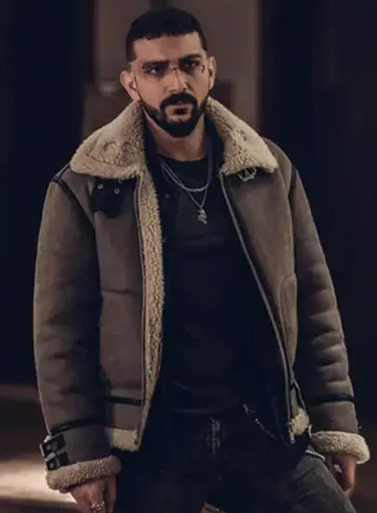Harpoon Cosmin Teodor Pana Inspired Grey Leather Jacket - Subteran 2025 Style