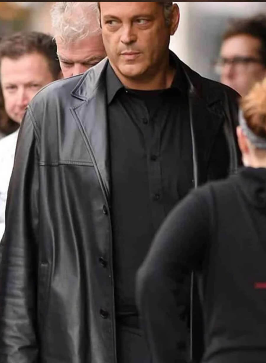 Harpoon Vince Vaughn Inspired Black Leather Jacket - Dragged Across Concrete Style