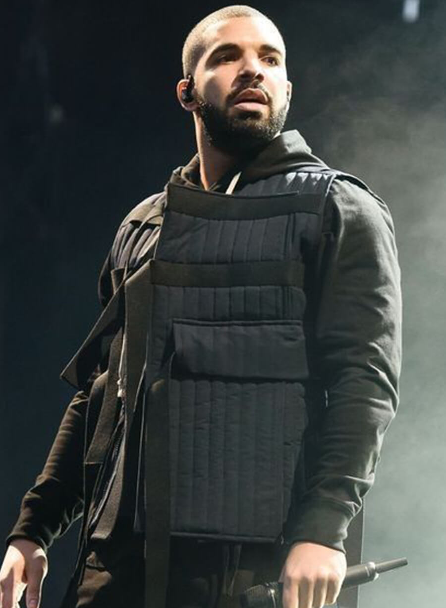 Harpoon Drake Quilted Strap Vest Inspired Blue Leather Jacket