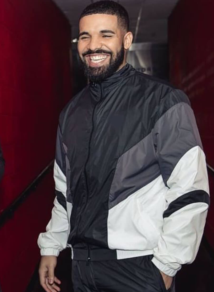 Harpoon Drake Windbreaker Inspired Black Leather Jacket