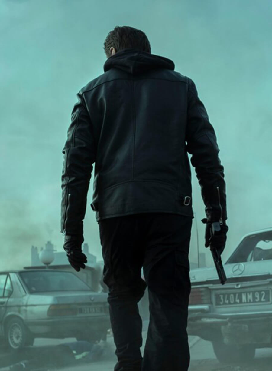 Harpoon Driss Inspired Black Leather Jacket - Furies 2024 Style