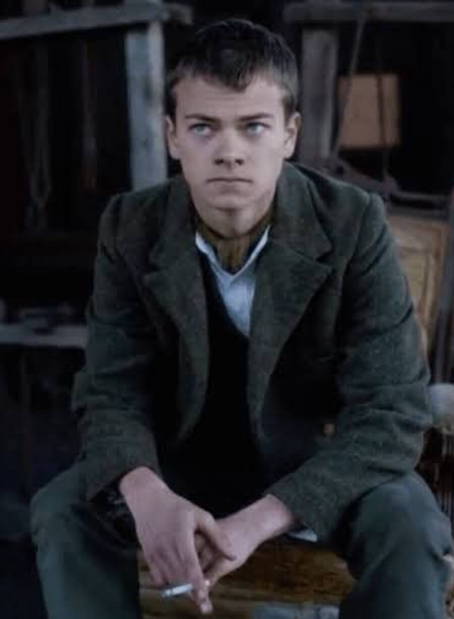 Harpoon Duke Shelby Inspired Grey Leather Jacket - Peaky Blinders Style
