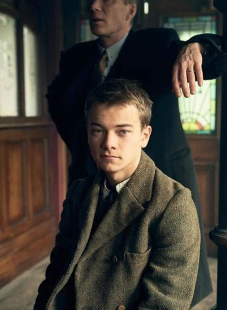 Harpoon Duke Shelby Inspired Grey Leather Jacket - Peaky Blinders Style