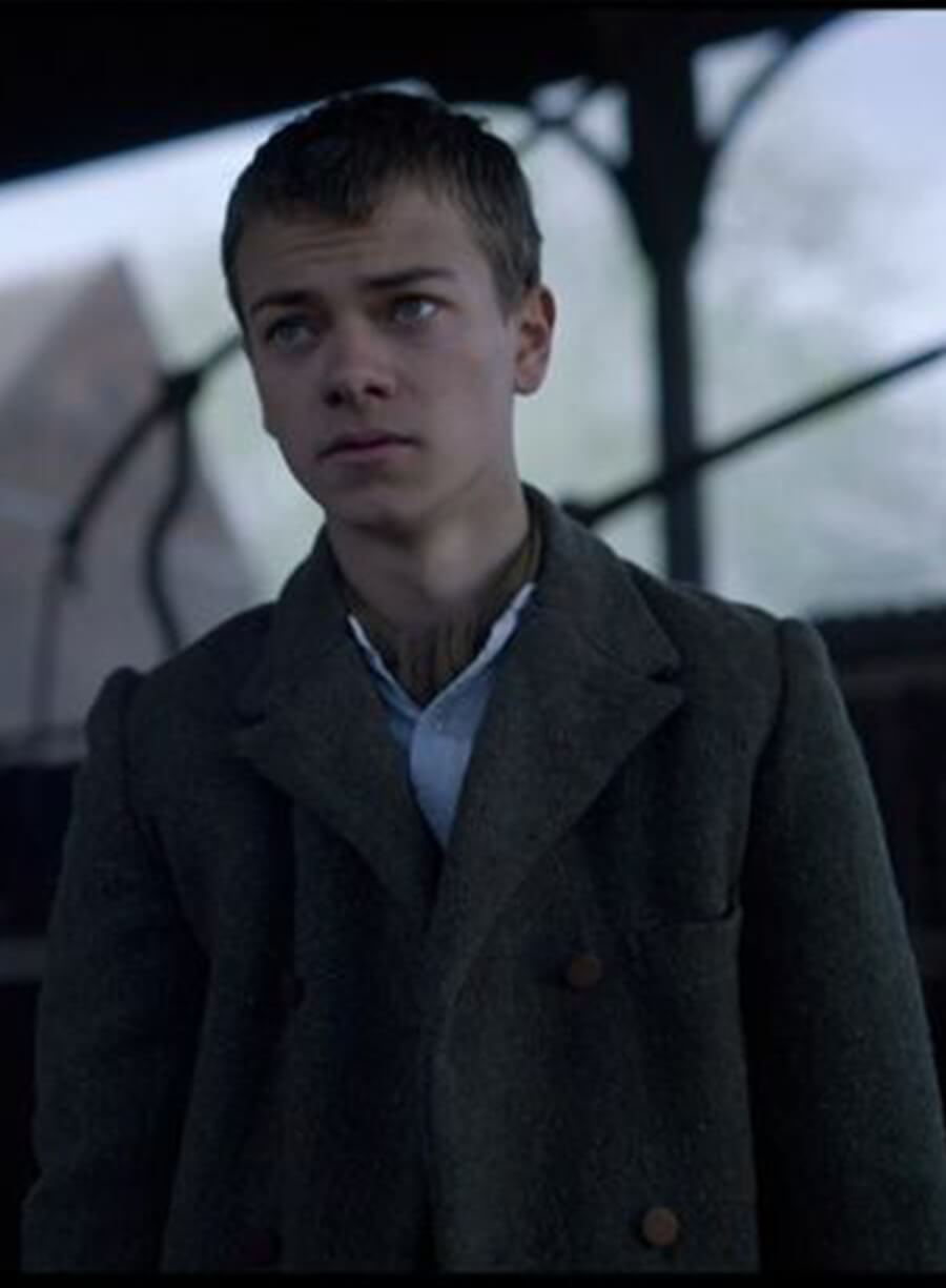 Harpoon Duke Shelby Inspired Grey Leather Jacket - Peaky Blinders Style