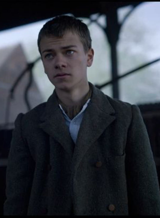 Harpoon Duke Shelby Inspired Grey Leather Jacket - Peaky Blinders Style