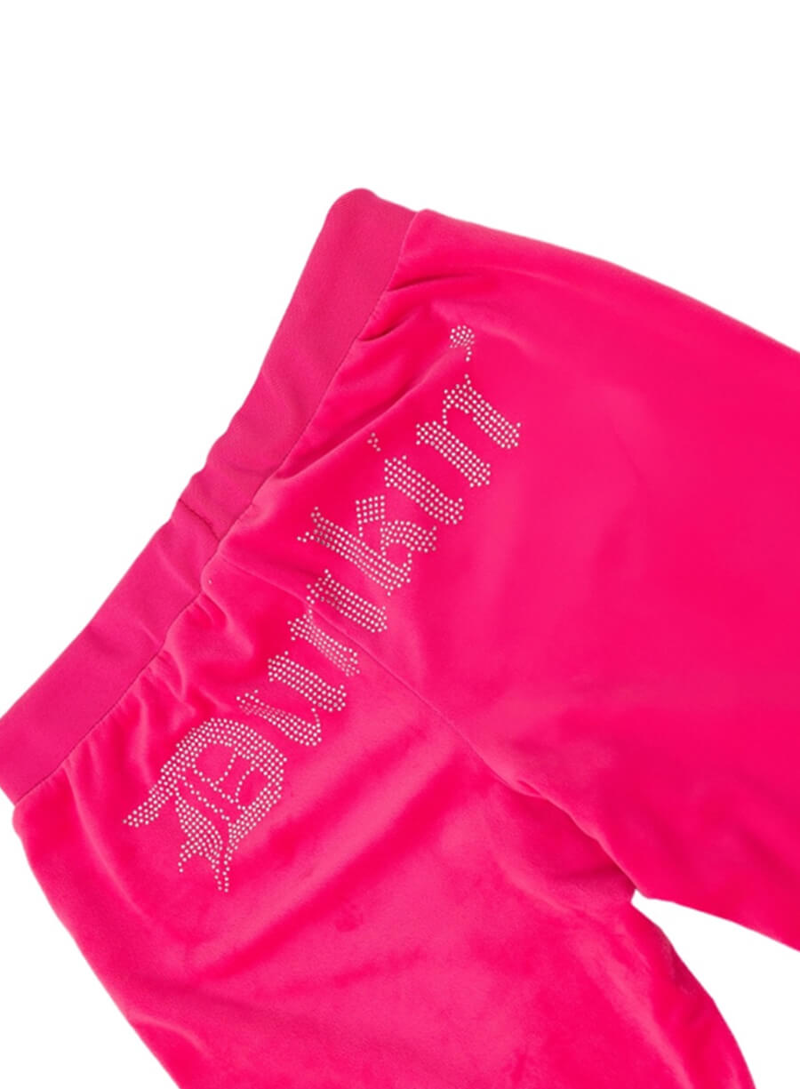 Harpoon Dunkin DunQueens Pink Tracksuit Inspired Pink Velvet Fabric Hooded Jacket