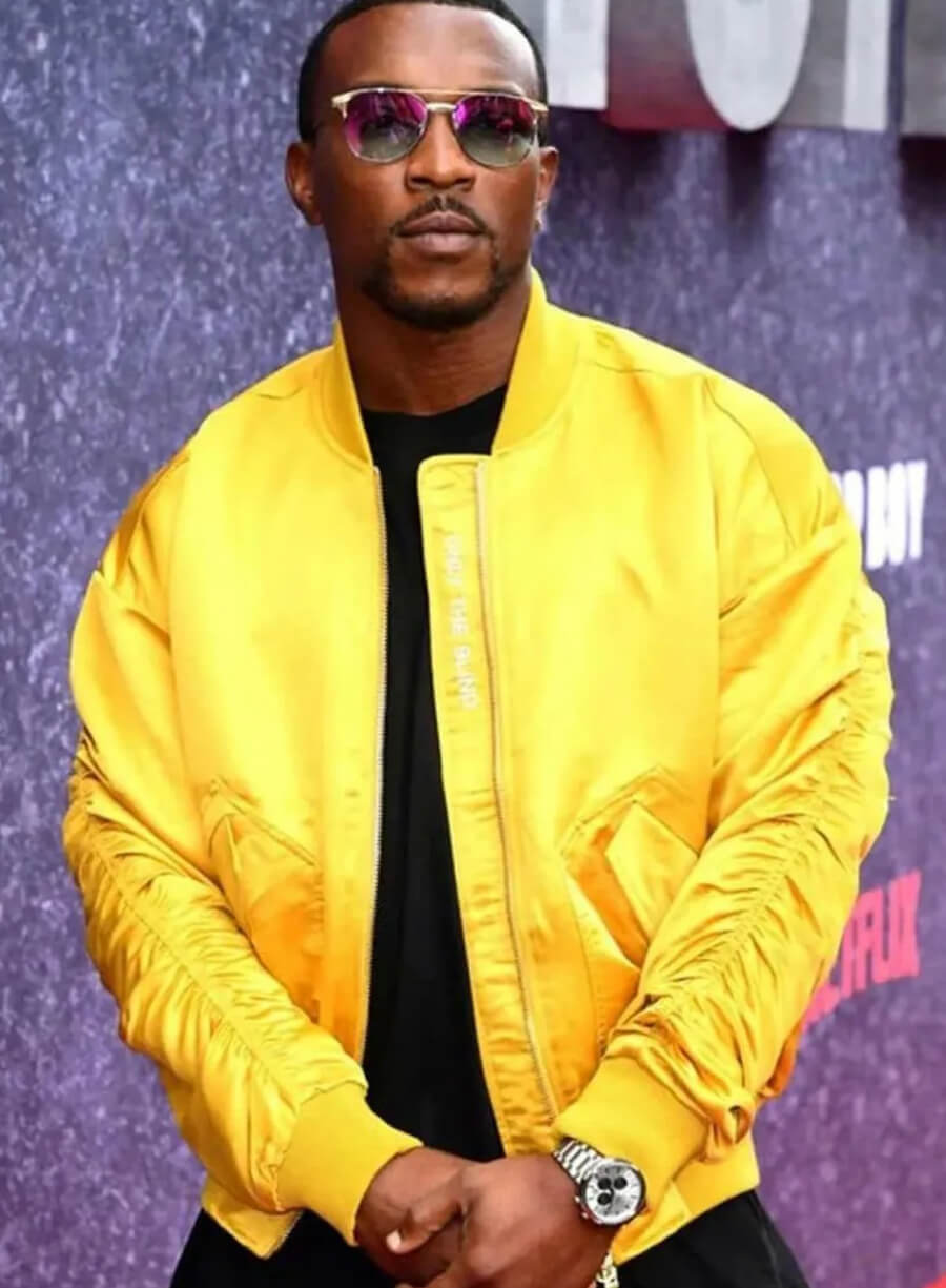 Harpoon Dushane Inspired Yellow Satin Fabric Bomber Jacket - Top Boy Style