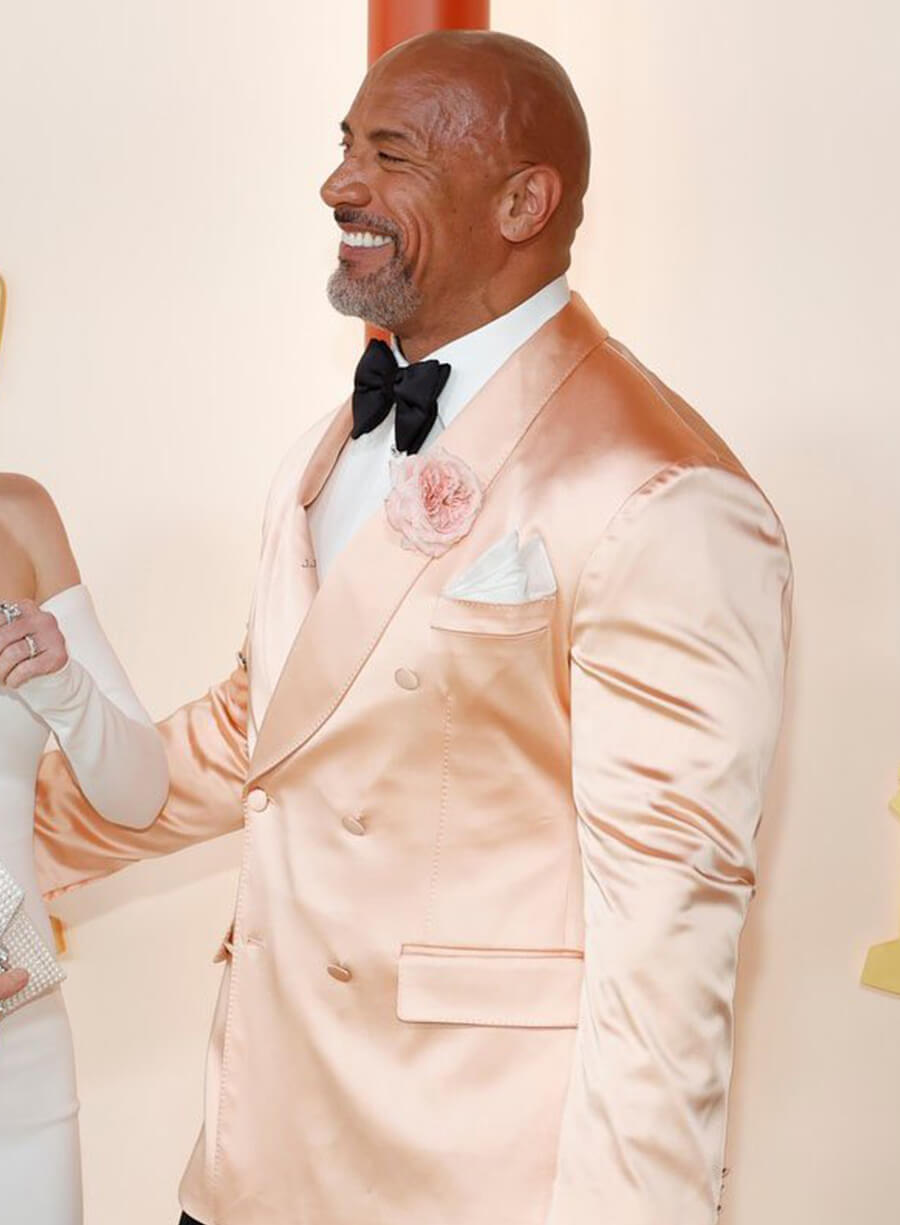 Harpoon Dwayne Johnson The Rock Inspired Pink Leather Jacket