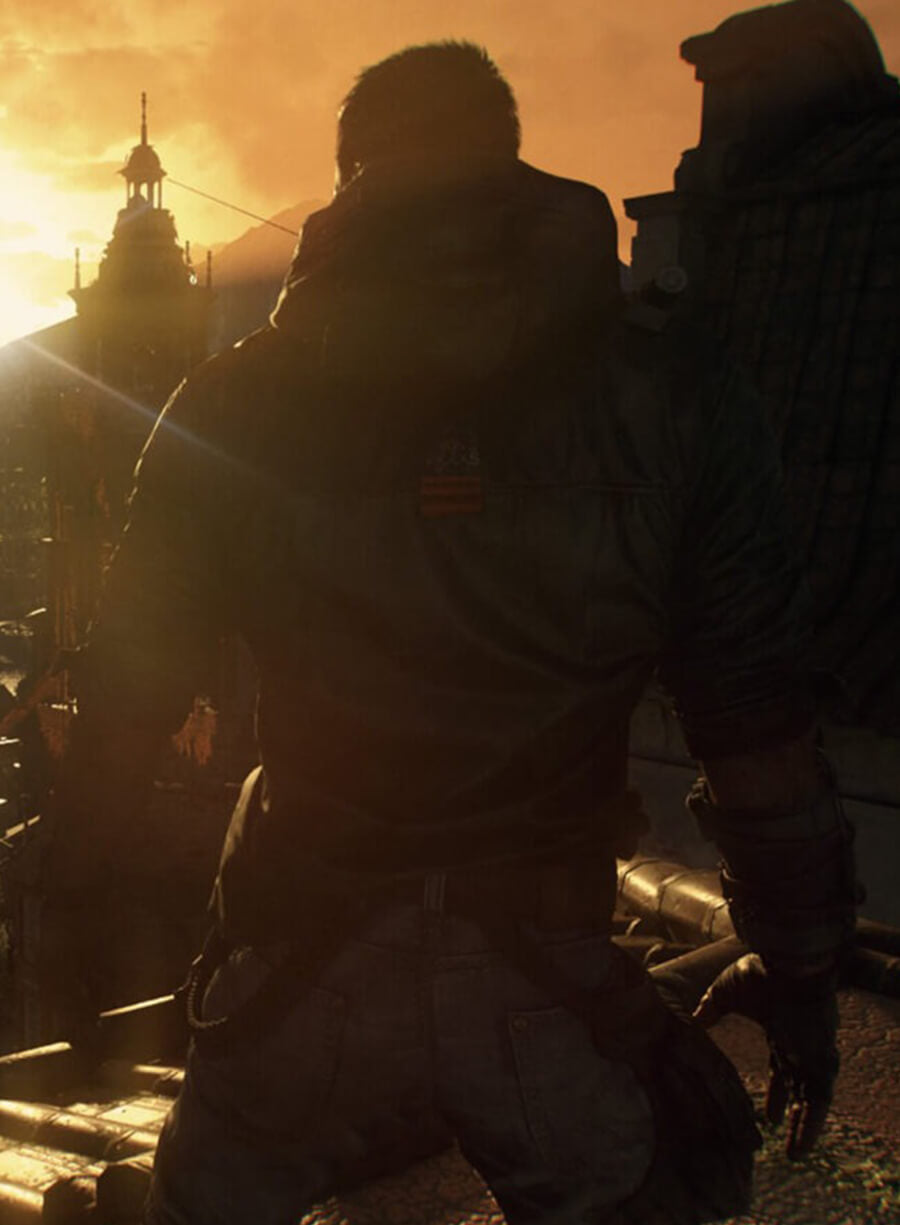 Harpoon Dying Light 2 The Beast Survivor Cosplay Inspired Green and Black Faux Leather or Real Leather Hooded Jacket