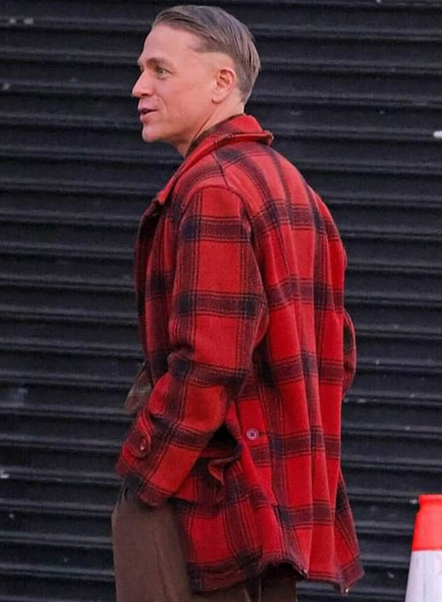 Harpoon Ed Gein Inspired Red Leather Jacket - Monster S03 Style