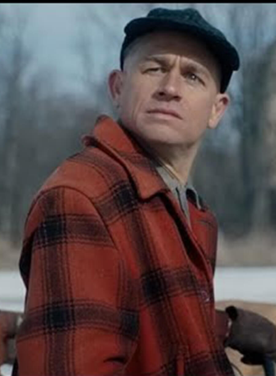 Harpoon Ed Gein Inspired Red Leather Jacket - Monster S03 Style