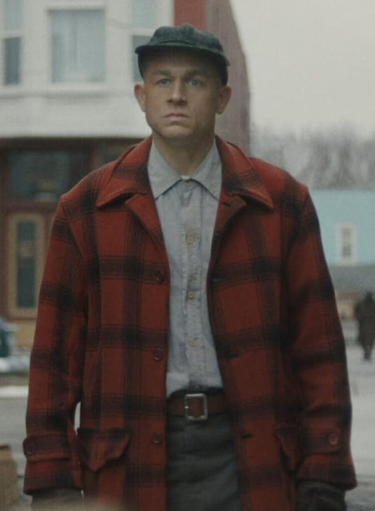 Harpoon Ed Gein Inspired Red Leather Jacket - Monster S03 Style