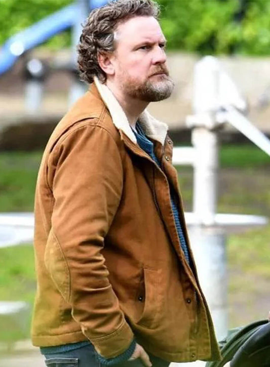 Harpoon Eddie Walker Inspired Brown Leather Jacket - Fool Me Once Style