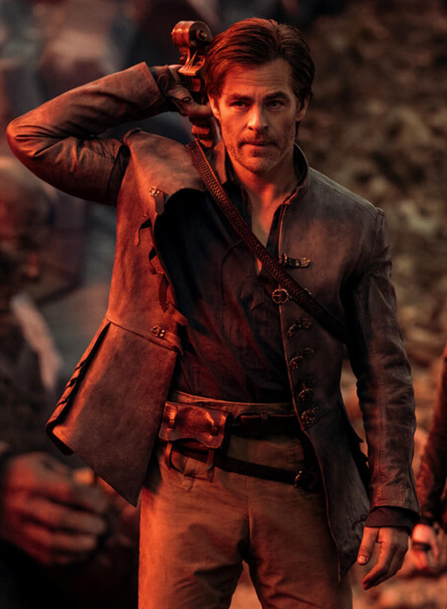 Harpoon Edgin Darvis Inspired Grey Coat - Dungeons & Dragons: Honour Among Thieves Style