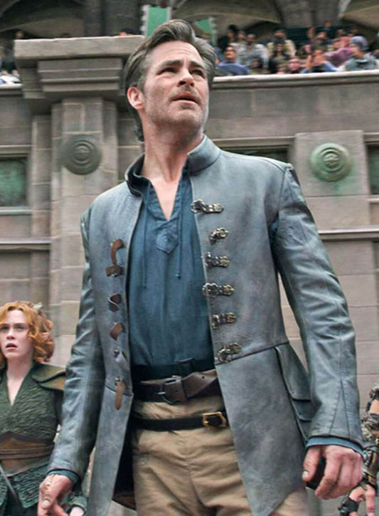 Harpoon Edgin Darvis Inspired Grey Coat - Dungeons & Dragons: Honour Among Thieves Style