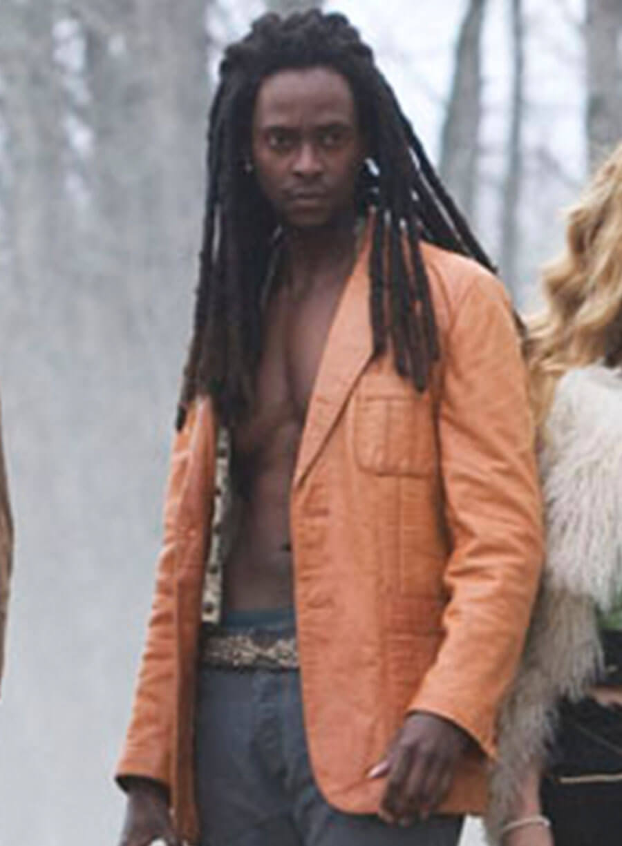 Harpoon Laurent Inspired Orange Real Leather Leather Jacket - Twilight Style