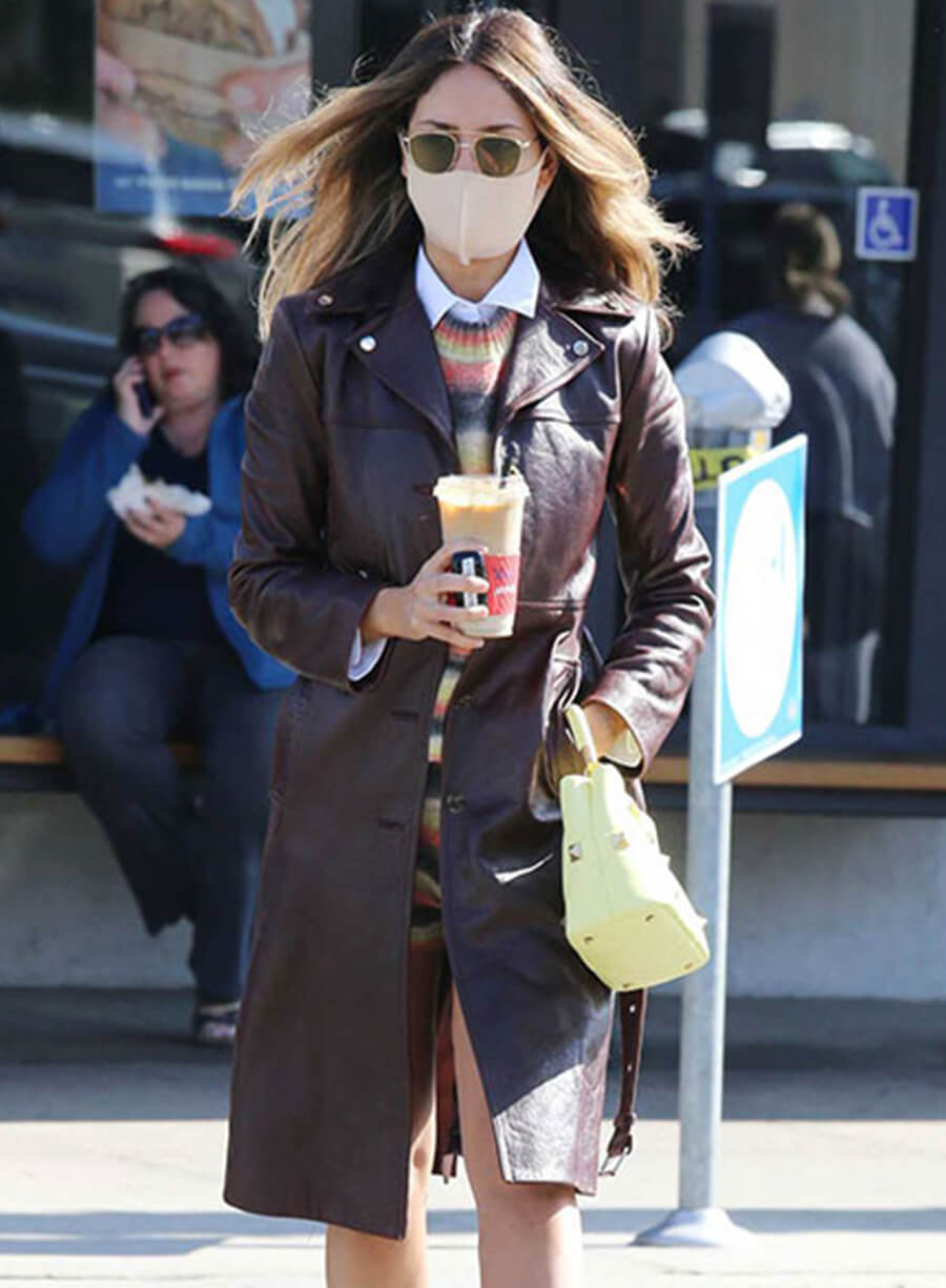 Harpoon Eiza Gonzalez Burgundy Trench Inspired Burgundy Coat