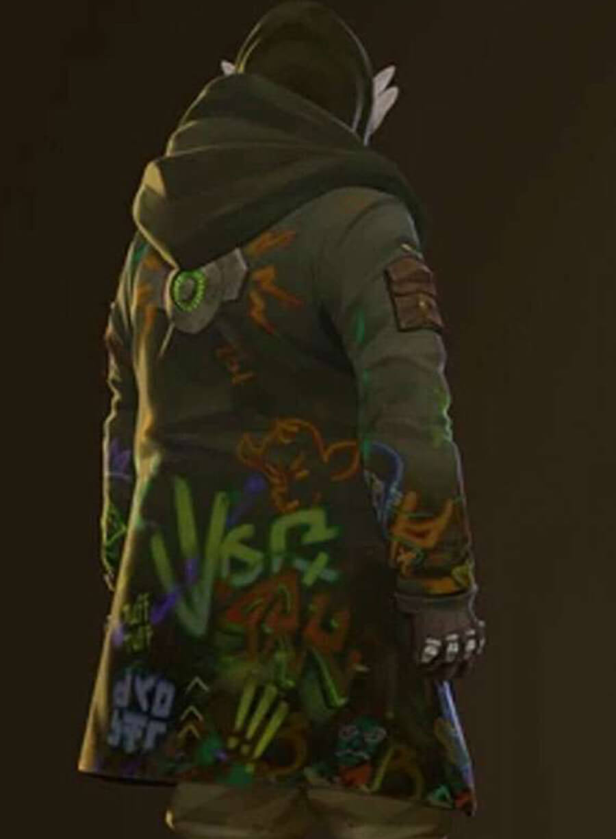 Harpoon Reed Shannon Inspired Green Hooded Jacket - Arcane Style
