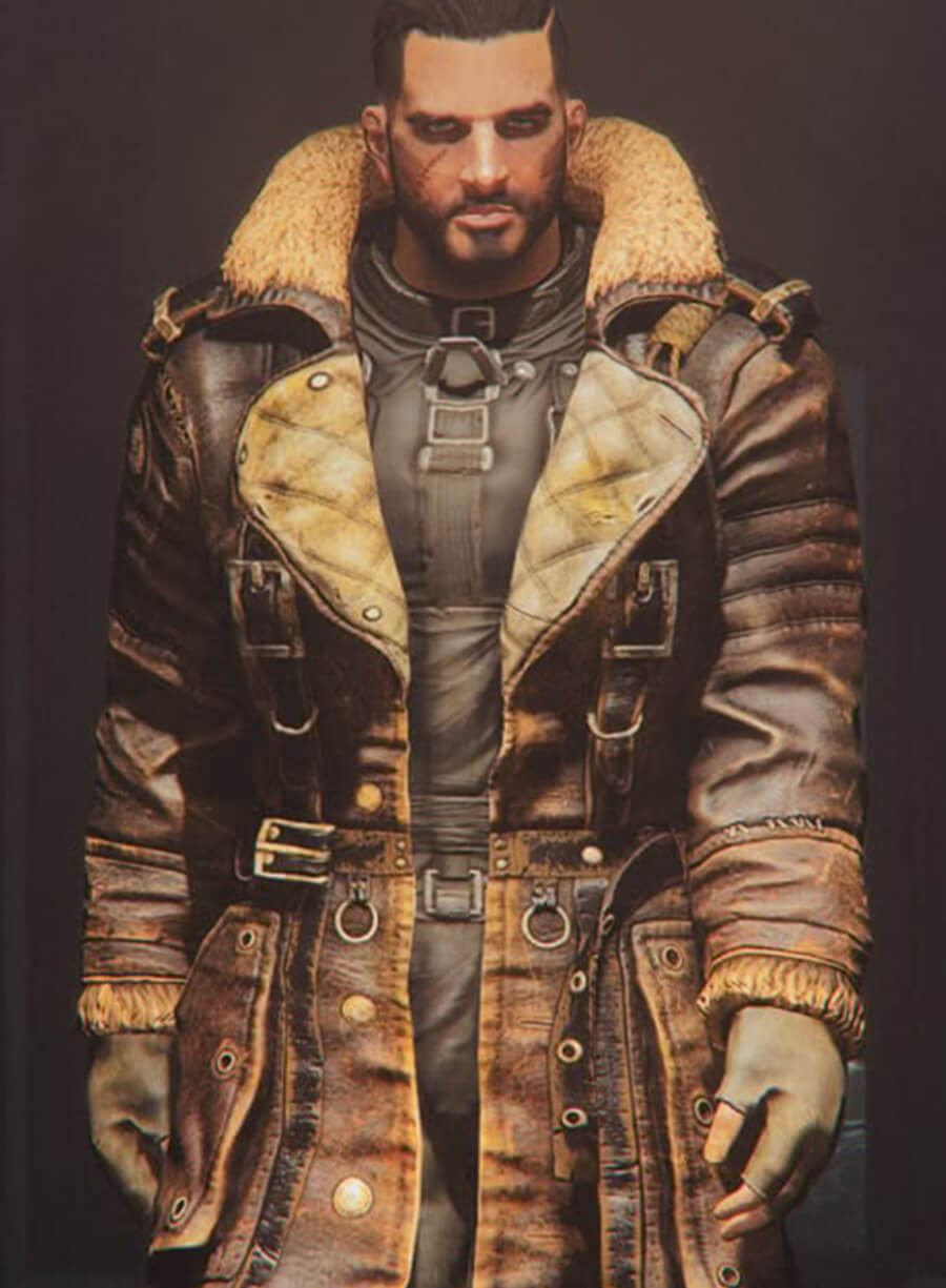 Harpoon Elder Arthur Maxson Inspired Brown Coat - Fallout 4 Style