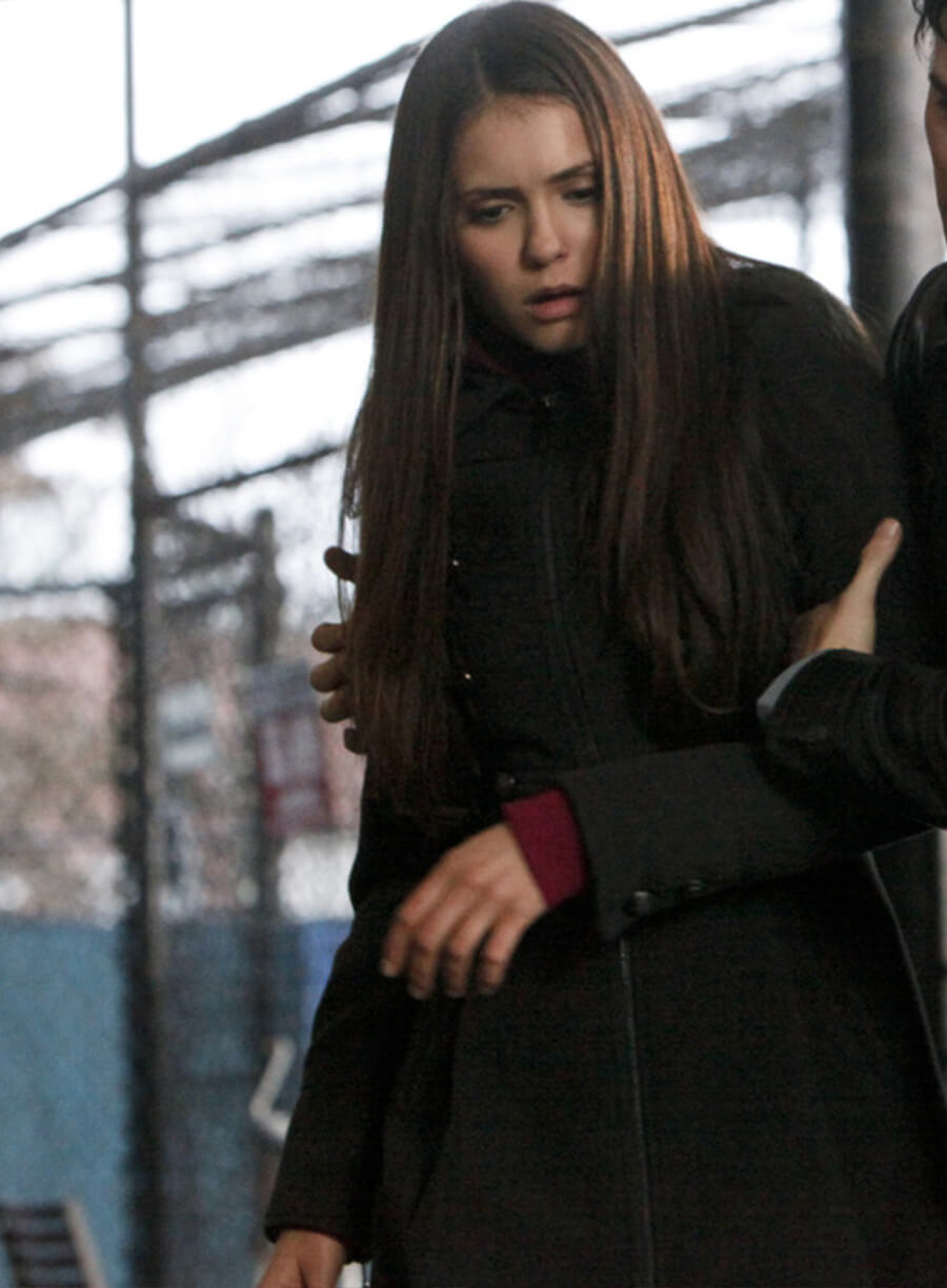 Harpoon Elena Gilbert Inspired Black Coat - The Vampire Diaries Style