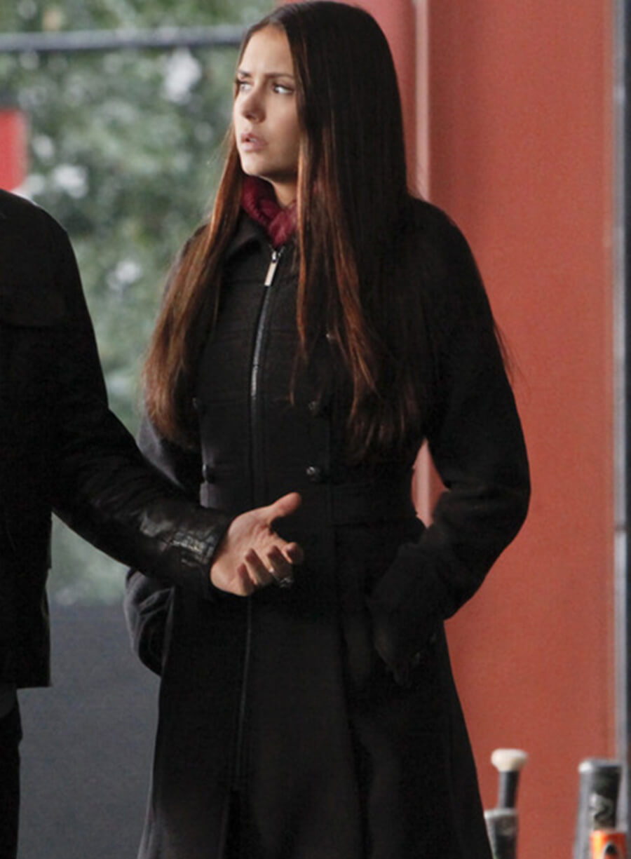 Harpoon Elena Gilbert Inspired Black Coat - The Vampire Diaries Style
