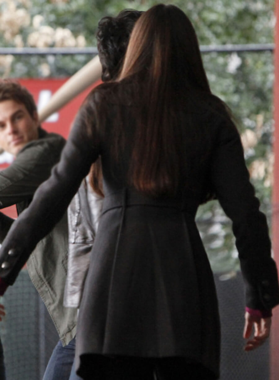 Harpoon Elena Gilbert Inspired Black Coat - The Vampire Diaries Style