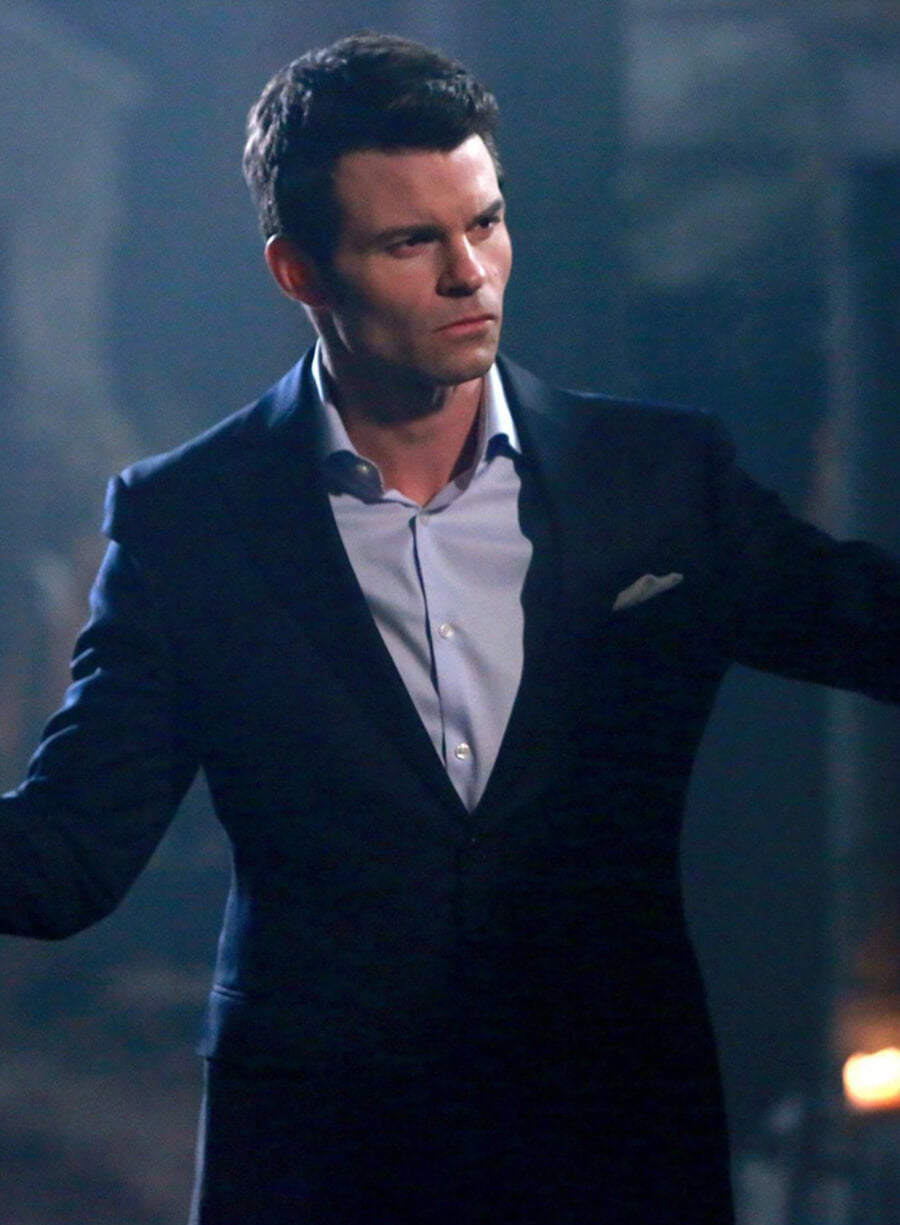 Harpoon Elijah Mikaelson Inspired Blue Leather Jacket - The Originals S01 Style