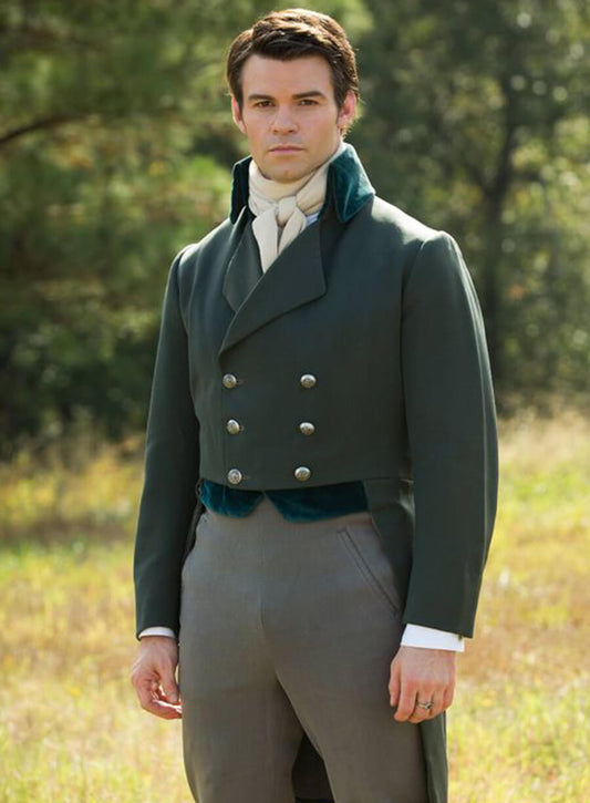 Harpoon Elijah Mikaelson Inspired Green Coat - The Originals S01 Style