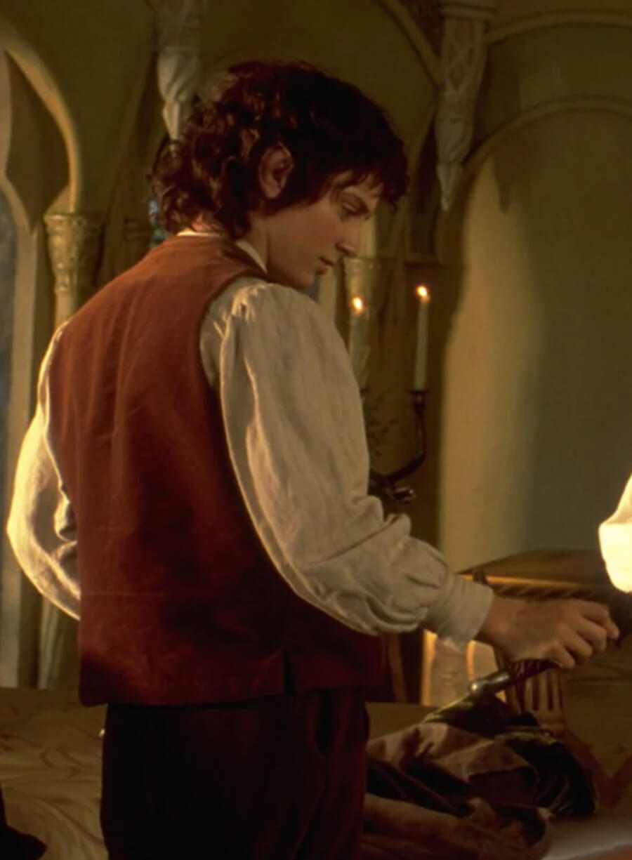 Harpoon Frodo Inspired Brown Leather Jacket - The Lord of the Rings: The Fellowship of the Ring Style